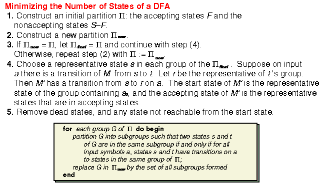 (Scanner: State Minimization) Apply the state minimization algorithm to Sns-Brigh10